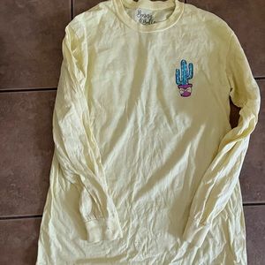 Yellow long sleeve top